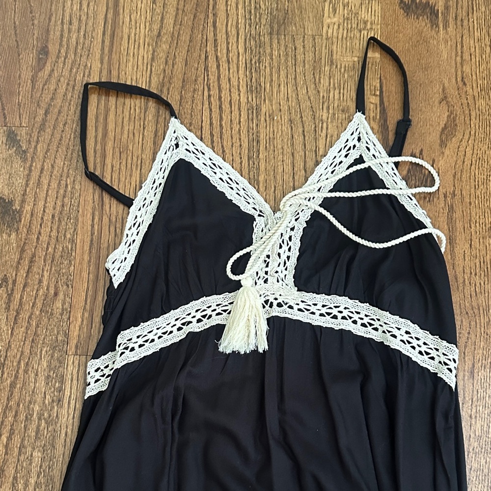 1. State Black Dress with White Detailing